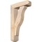 Ekena Millwork Funston Craftsman Smooth Bracket w/ Offset Brace, Douglas Fir, 5 1/2"W x 18"D x 30"H BKT0604X18X30FST04SDF - alternate 1